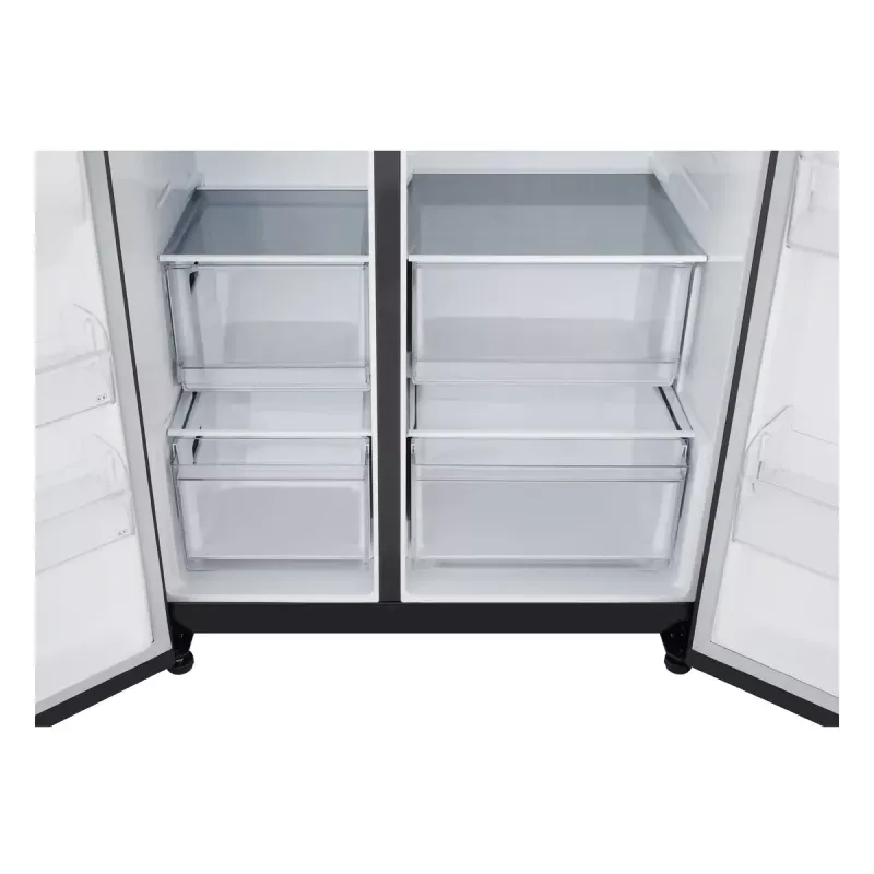 LG GSBC40EPPE šaldytuvas su šoninėmis durelėmis Laisvai pastatomas 664 L E Juoda