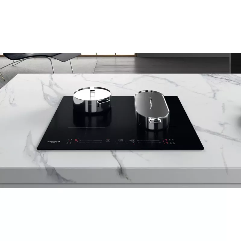 Whirlpool WB S2560 NE Juoda Įmontuojama 59 cm Indukcinė kaitlentė 4 kaitviečių