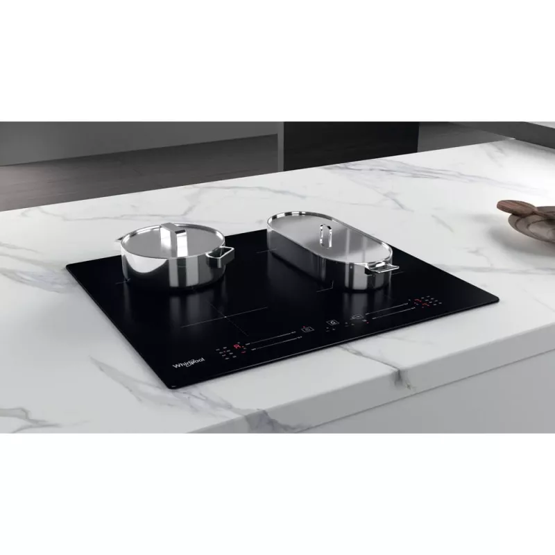 Whirlpool WB S2560 NE Juoda Įmontuojama 59 cm Indukcinė kaitlentė 4 kaitviečių