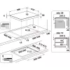 Whirlpool WB S2560 NE Juoda Įmontuojama 59 cm Indukcinė kaitlentė 4 kaitviečių