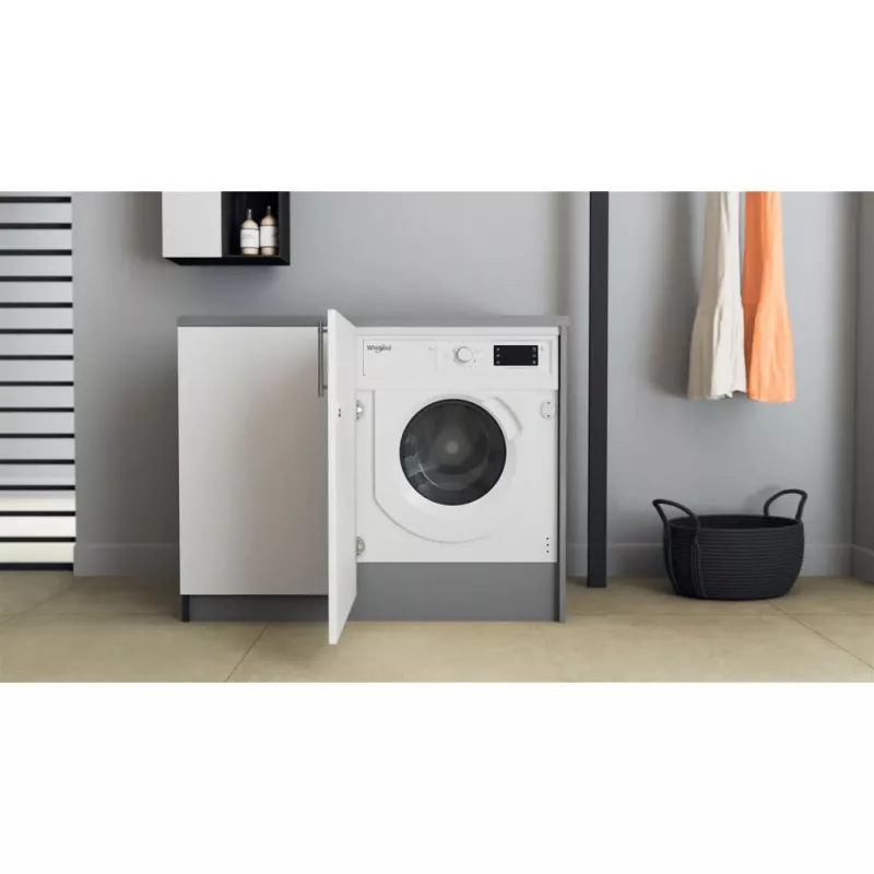 Whirlpool BI WMWG 71483E EU N skalbimo mašina, įkraunama iš priekio, 7 kg, 1351 aps./min., balta