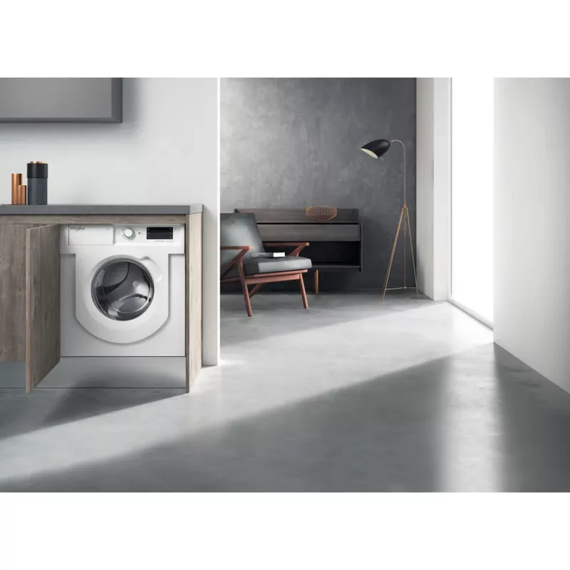 Whirlpool BI WMWG 71483E EU N skalbimo mašina, įkraunama iš priekio, 7 kg, 1351 aps./min., balta