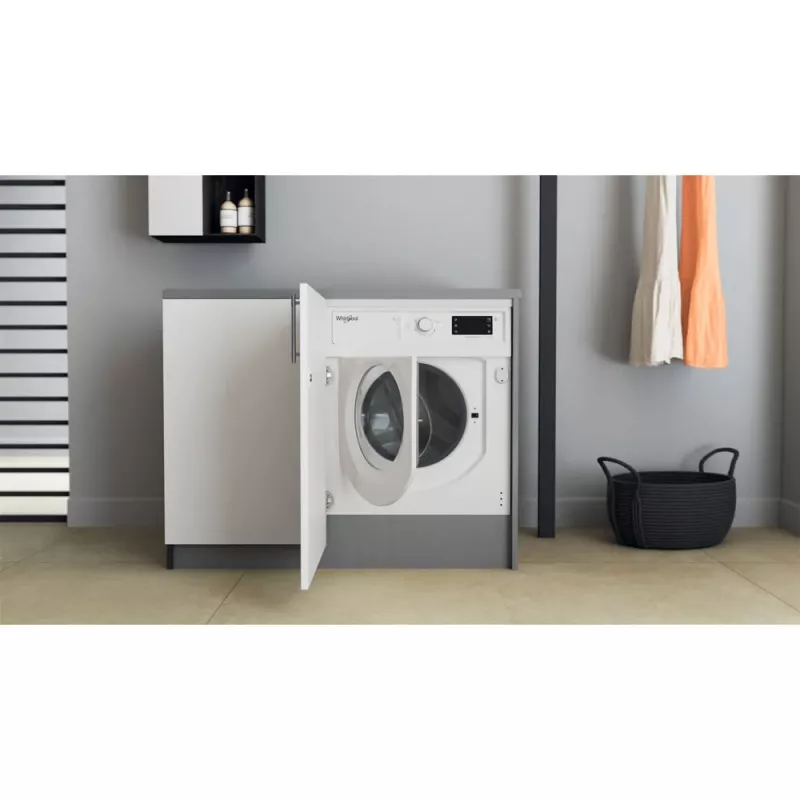 Whirlpool BI WMWG 71483E EU N skalbimo mašina, įkraunama iš priekio, 7 kg, 1351 aps./min., balta