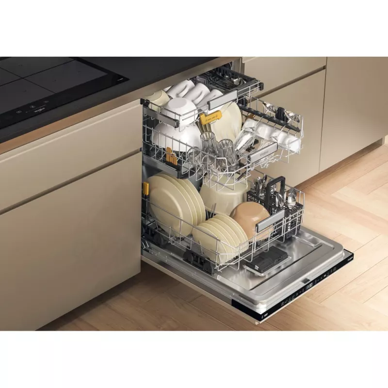 Whirlpool MaxiSpace W8I HT58 T visiškai integruojama 14 komplektų