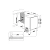 Whirlpool MaxiSpace W8I HT58 T visiškai integruojama 14 komplektų