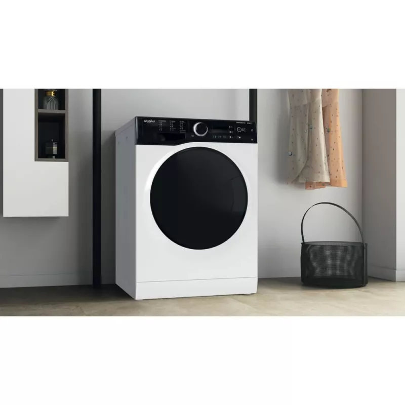 Whirlpool WRSB 7259 D EU skalbimo mašina su priekiniu įkrovimu 7 kg 1151 aps./min. juoda, balta