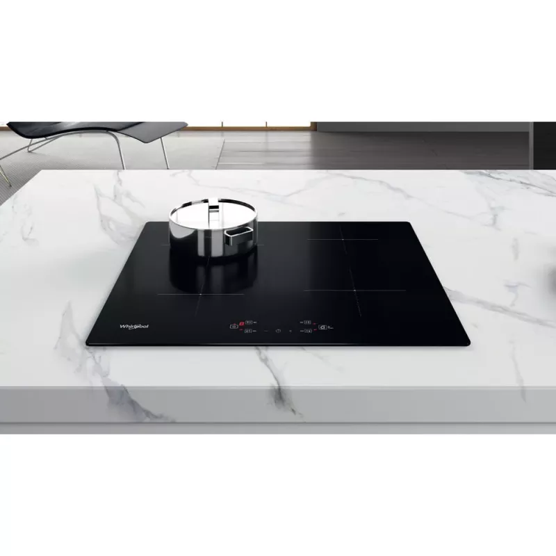 Whirlpool WS Q2160 NE Juoda Built-in 59 cm Zone induction hob 4 zone(s)