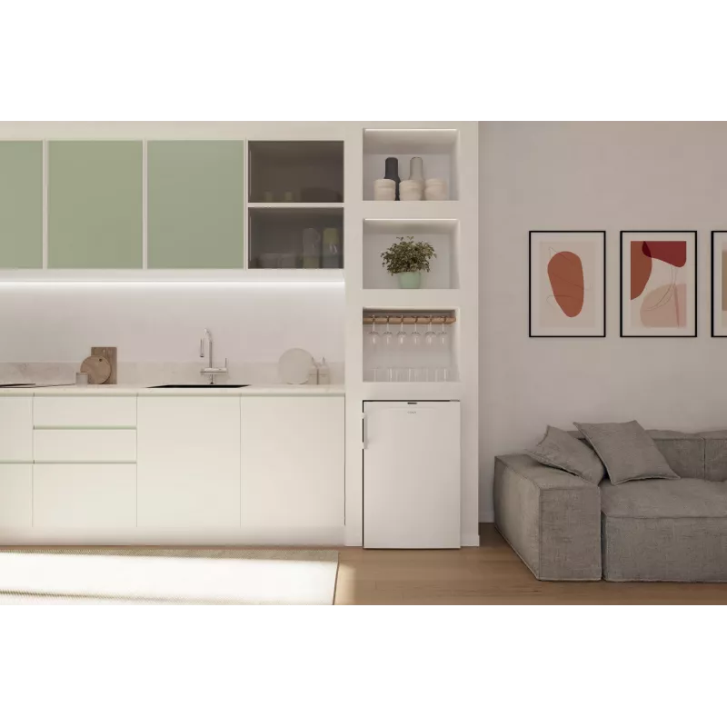 Candy CNUQ2L58EWH vertikalus šaldiklis laisvai pastatomas 90 L baltas