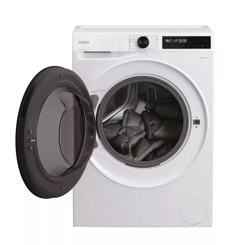 Candy BWR 485SBL6-S skalbimo-džiovinimo mašina Laisvai pastatoma Iš priekio kraunama Balta