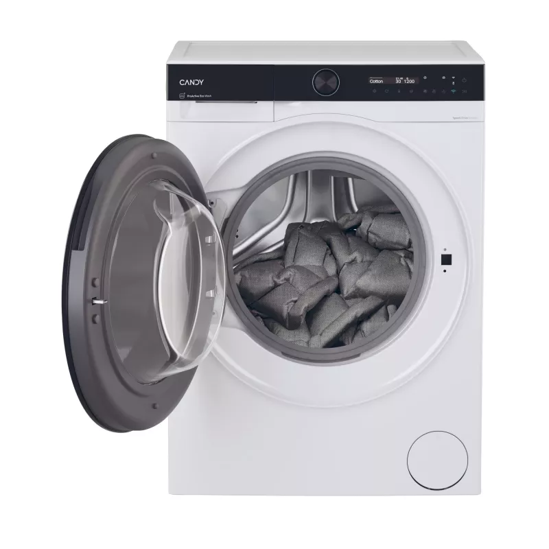 Candy BS 49B9-S skalbimo mašina Priekinis įkrovimas 9 kg 1400 aps./min. Juoda, Balta
