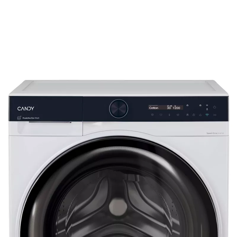 Candy BS 49B9-S skalbimo mašina Priekinis įkrovimas 9 kg 1400 aps./min. Juoda, Balta