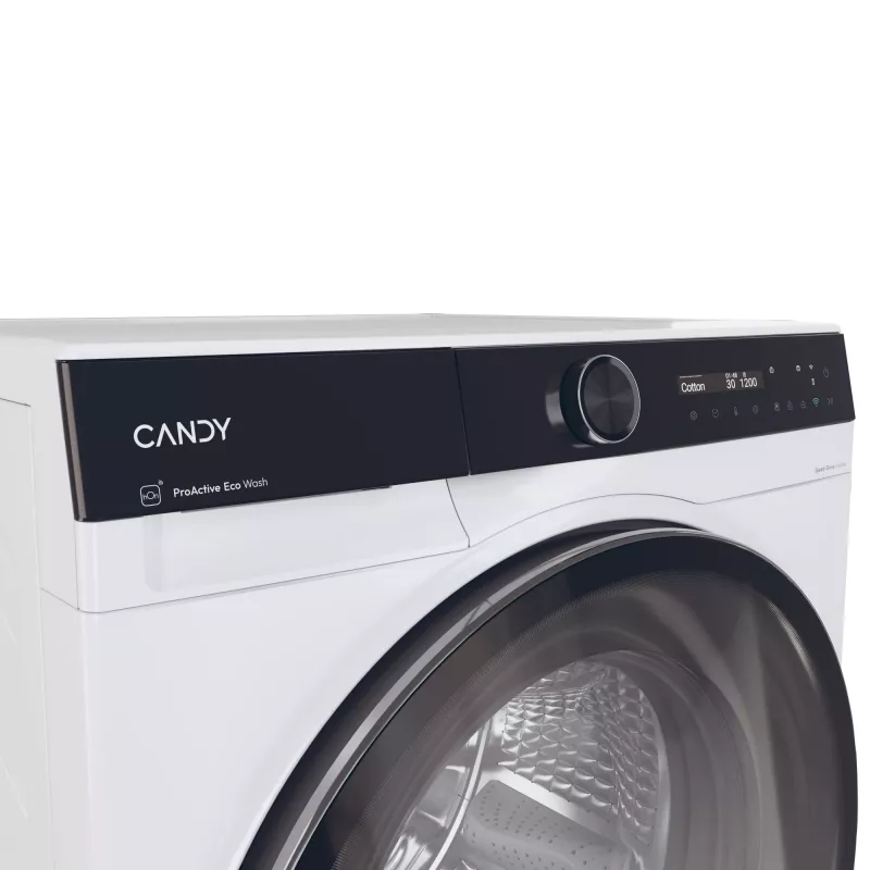 Candy BS 49B9-S skalbimo mašina Priekinis įkrovimas 9 kg 1400 aps./min. Juoda, Balta