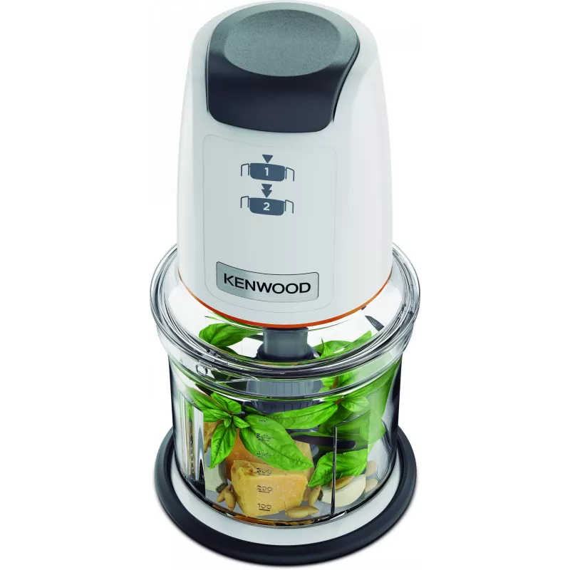 Mini smulkintuvas Kenwood EasyChop CHP61 500 W, kompaktiškas virtuvės kombainas smulkinimui, maišymui ir tyrėms gaminti