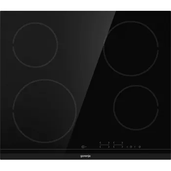 Gorenje ECT641BCSC kaitlentė Juoda Įmontuojama 60 cm Keraminė kaitlentė 4 zonos