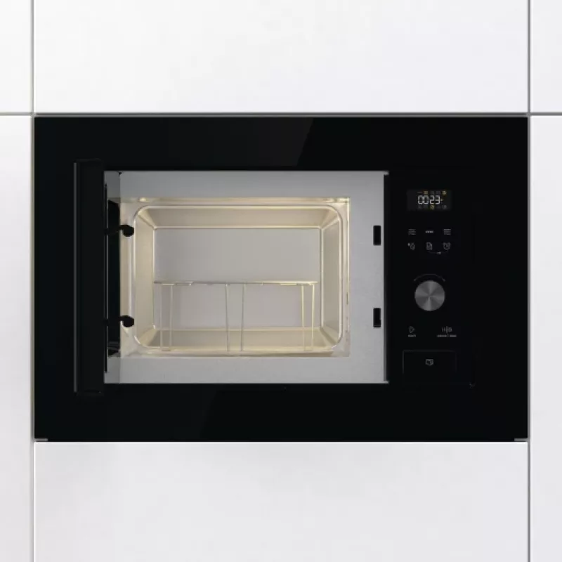 Gorenje XY820Z BM201AG1BG G600, įmontuojamas, mikrobangų krosnelė su griliu, 20 l, 800 W, įmontuotas ekranas, LED