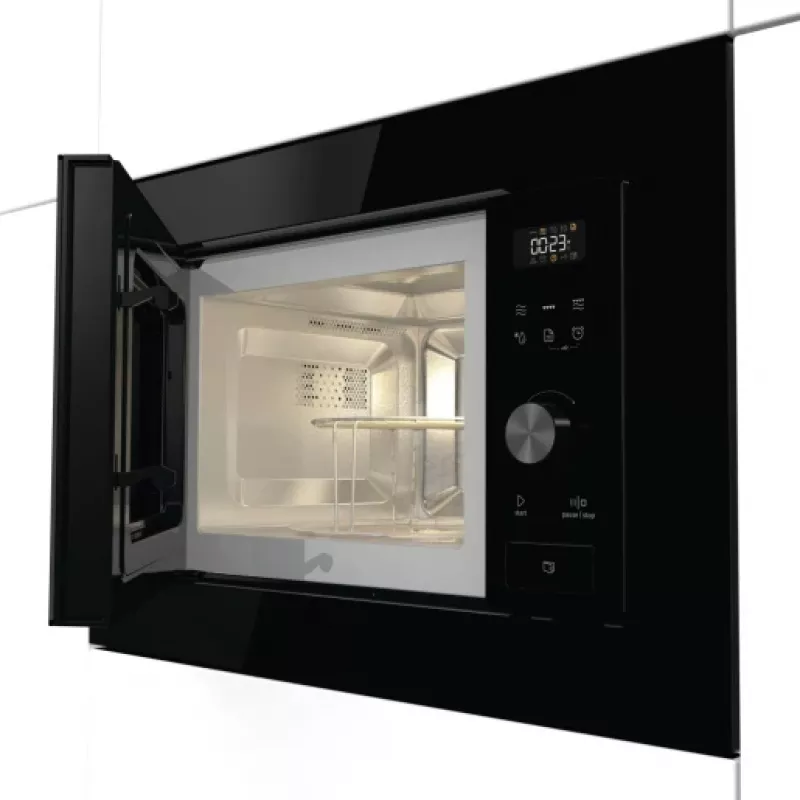 Gorenje XY820Z BM201AG1BG G600, įmontuojamas, mikrobangų krosnelė su griliu, 20 l, 800 W, įmontuotas ekranas, LED