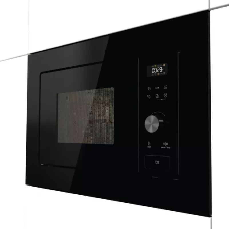 Gorenje XY820Z BM201AG1BG G600, įmontuojamas, mikrobangų krosnelė su griliu, 20 l, 800 W, įmontuotas ekranas, LED
