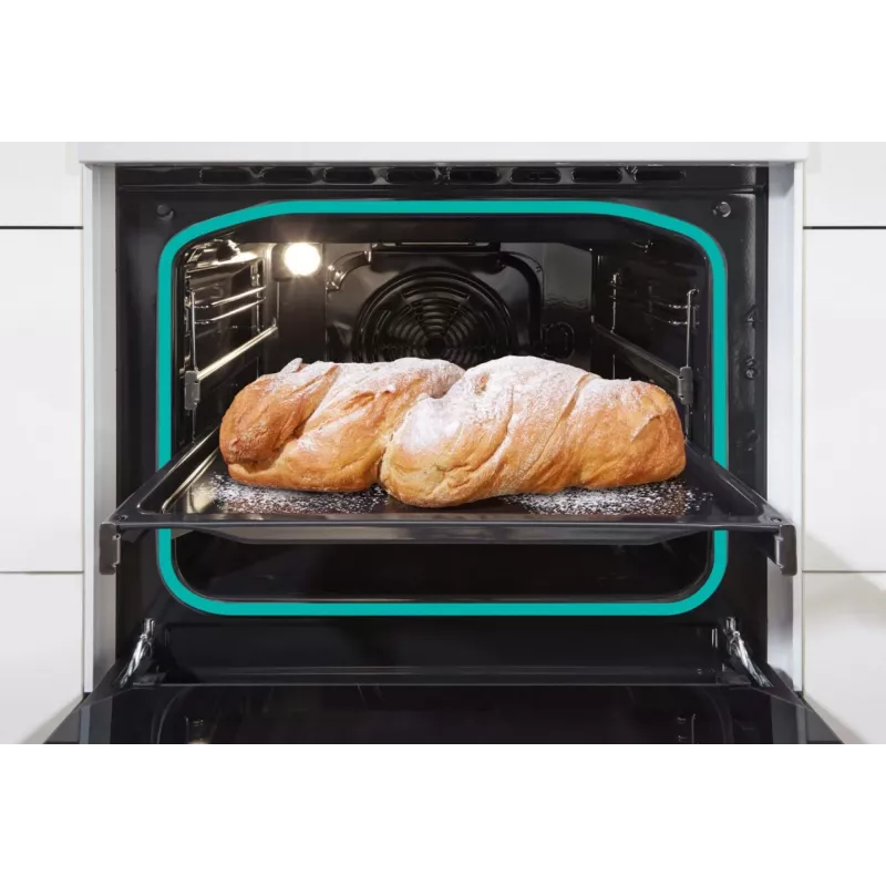 Gorenje 740742 viryklė Laisvai pastatoma viryklė Elektrinė Zonų indukcinė kaitlentė Juoda, Nerūdijantis plienas