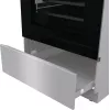 Gorenje 740742 viryklė Laisvai pastatoma viryklė Elektrinė Zonų indukcinė kaitlentė Juoda, Nerūdijantis plienas