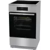 Gorenje 740742 viryklė Laisvai pastatoma viryklė Elektrinė Zonų indukcinė kaitlentė Juoda, Nerūdijantis plienas