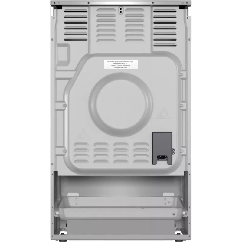 Gorenje 740742 viryklė Laisvai pastatoma viryklė Elektrinė Zonų indukcinė kaitlentė Juoda, Nerūdijantis plienas
