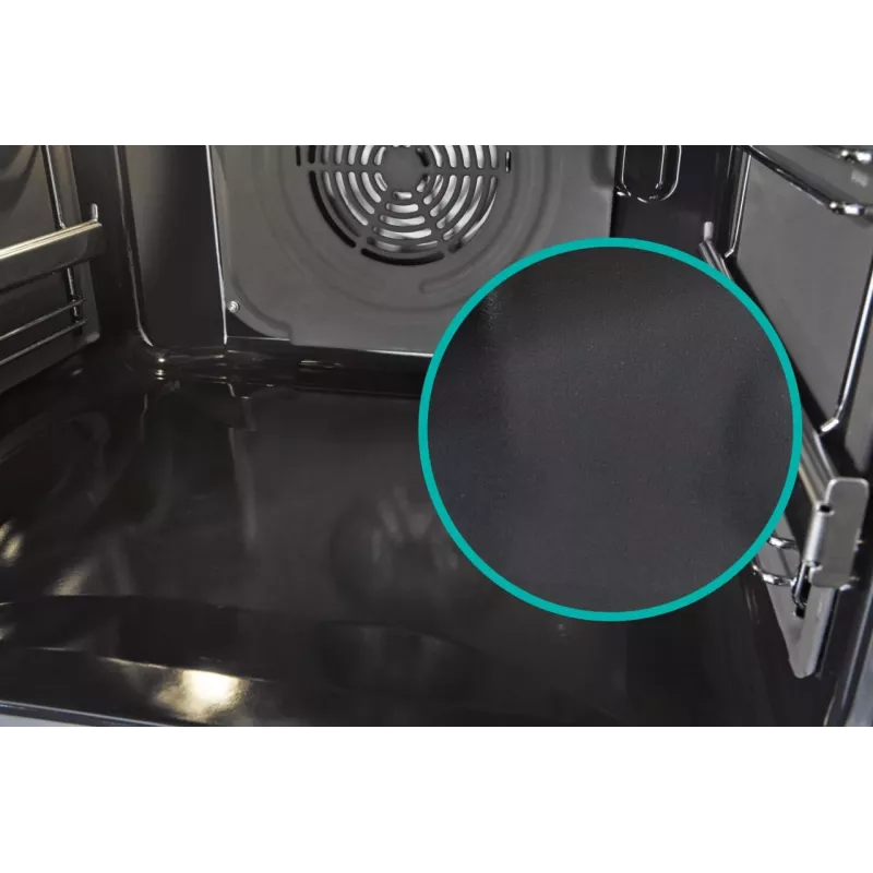 Gorenje 740742 viryklė Laisvai pastatoma viryklė Elektrinė Zonų indukcinė kaitlentė Juoda, Nerūdijantis plienas