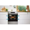 Gorenje 740742 viryklė Laisvai pastatoma viryklė Elektrinė Zonų indukcinė kaitlentė Juoda, Nerūdijantis plienas