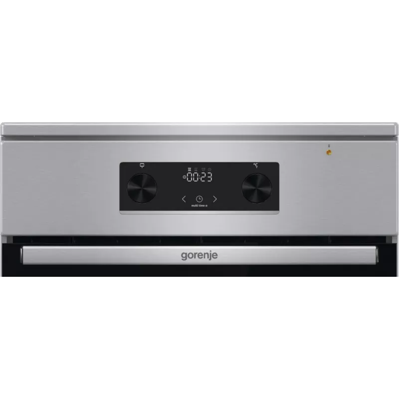 Gorenje 740742 viryklė Laisvai pastatoma viryklė Elektrinė Zonų indukcinė kaitlentė Juoda, Nerūdijantis plienas