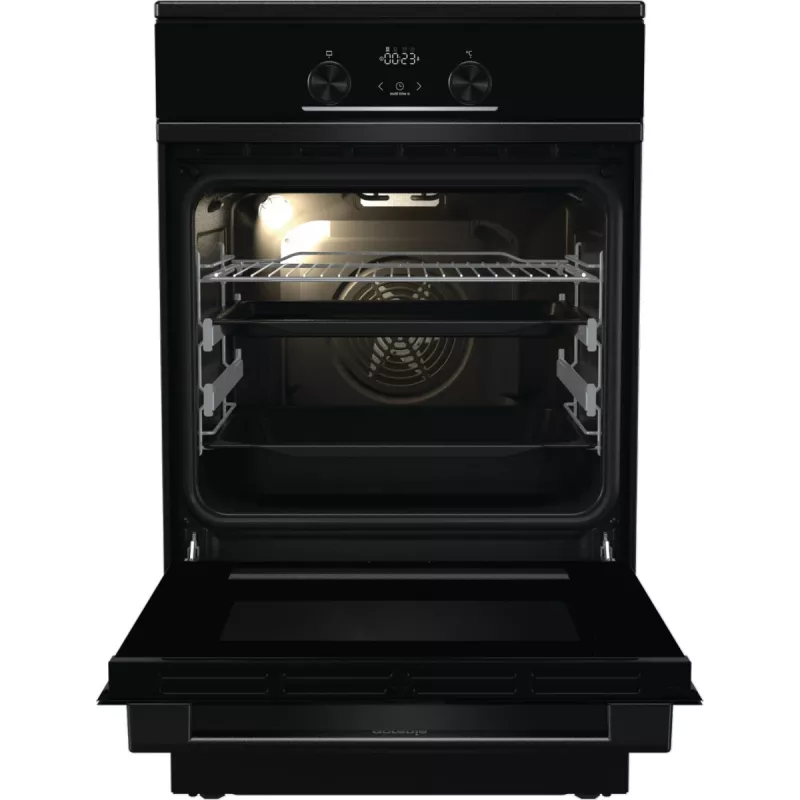 „Gorenje“ GEIT5C60BPG, laisvai pastatoma viryklė, elektrinė, keraminė kaitlentė, juoda