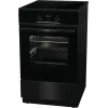 „Gorenje“ GEIT5C60BPG, laisvai pastatoma viryklė, elektrinė, keraminė kaitlentė, juoda