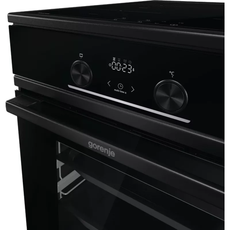 „Gorenje“ GEIT5C60BPG, laisvai pastatoma viryklė, elektrinė, keraminė kaitlentė, juoda