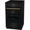 Gorenje GECS5B70CLB laisvai pastatoma viryklė elektrinė keraminė kaitlentė juoda