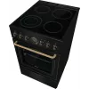 Gorenje GECS5B70CLB laisvai pastatoma viryklė elektrinė keraminė kaitlentė juoda