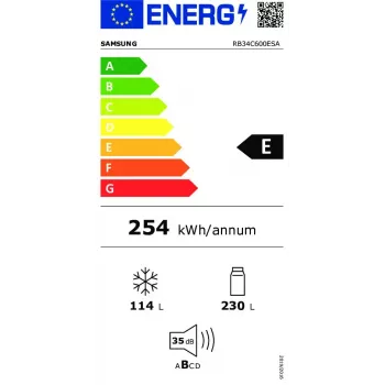 Samsung RB34C600ESA Laisvai pastatomas Nerūdijančio plieno