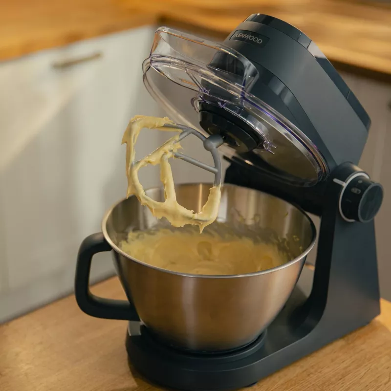 Virtuvinis kombainas Kenwood KHC30.070GY — 1000 W, 4,3 L nerūdijančio plieno dubuo, sukamoji rankenėlė, pilka