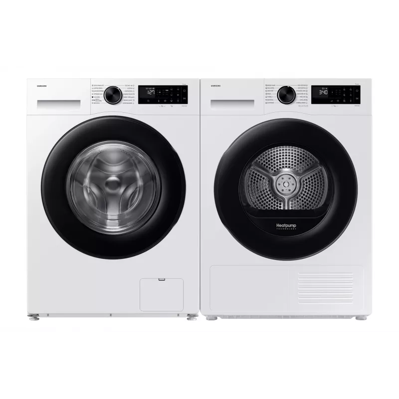 Samsung DV90DG52A0AELE skalbinių džiovyklė Laisvai pastatoma Priekinio pakrovimo 9 kg Balta