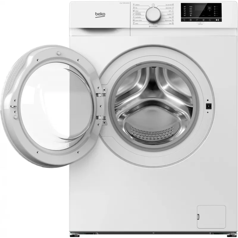 Beko B1WFK2604WEE skalbimo mašina Įkraunama iš priekio 6 kg 1000 aps./min Balta