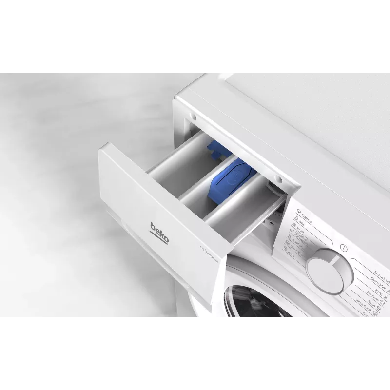Beko B1WFK2604WEE skalbimo mašina Įkraunama iš priekio 6 kg 1000 aps./min Balta