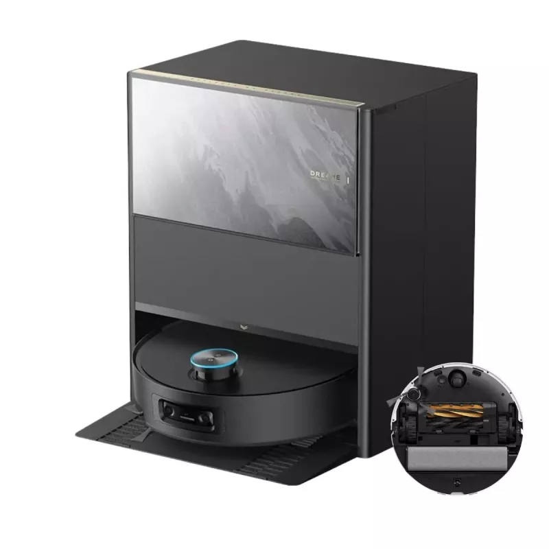 Robotų dulkių siurblys Dreame Aqua10 Ultra Track Juoda