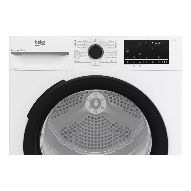 Beko BM3T49230W Skalbinių džiovyklė Laisvai pastatoma Priekinio įkrovimo 9 kg A++ Balta