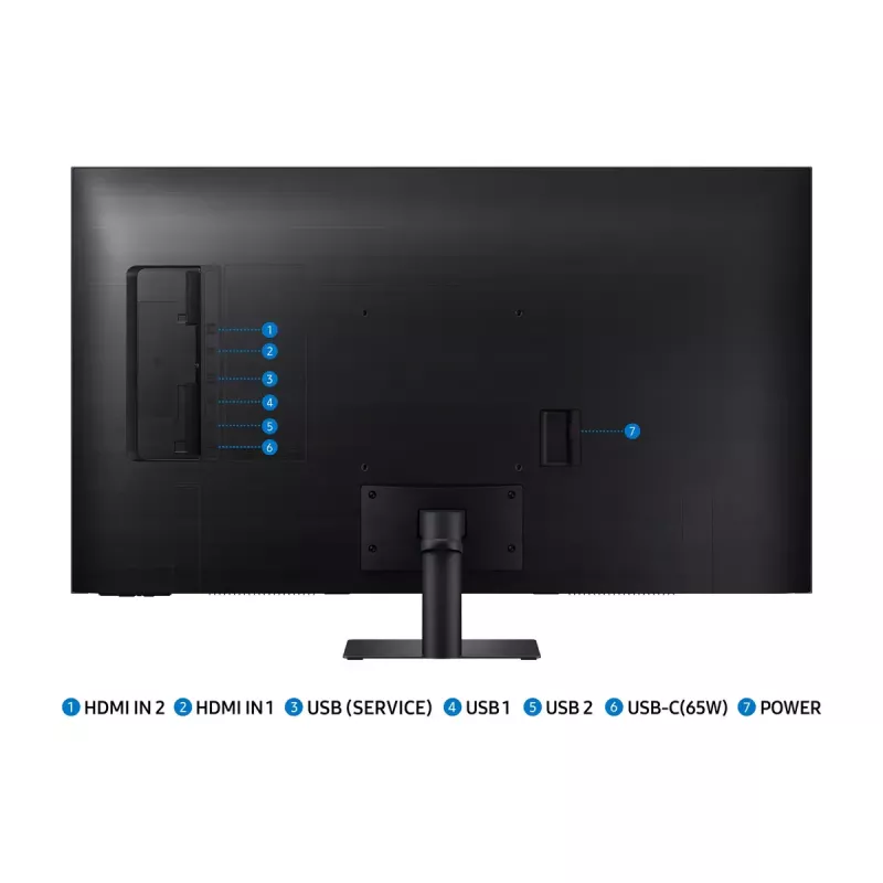 Samsung M70D kompiuterio monitorius 109,2 cm (43 colių) 3840 x 2160 pikselių 4K Ultra HD LCD juodas