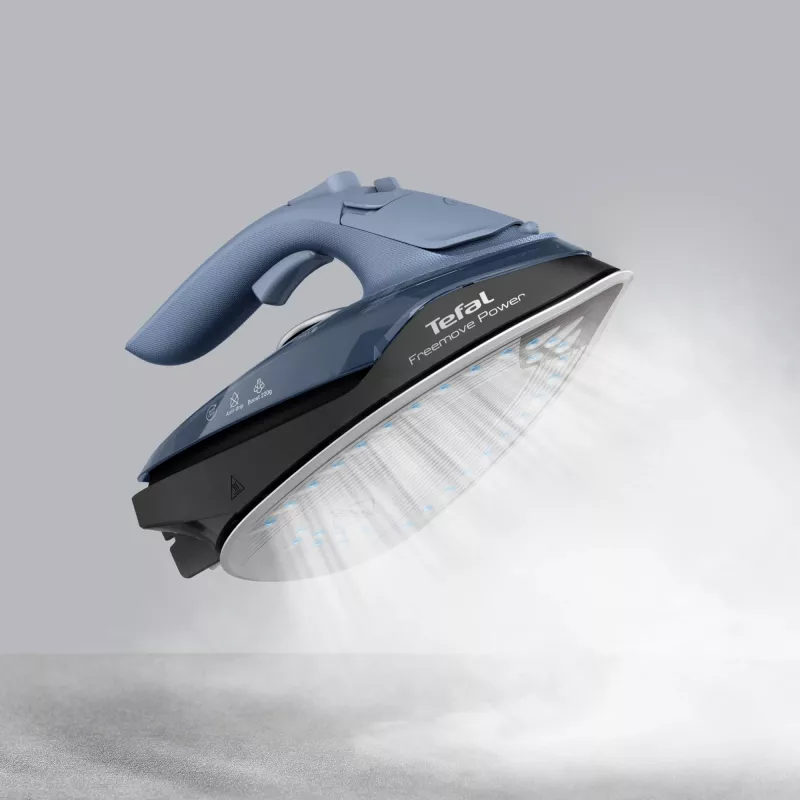 Tefal Freemove Power FV6675E0 lygintuvas Sausas ir garinis lygintuvas Keraminis padas 2600 W Juoda, Mėlyna