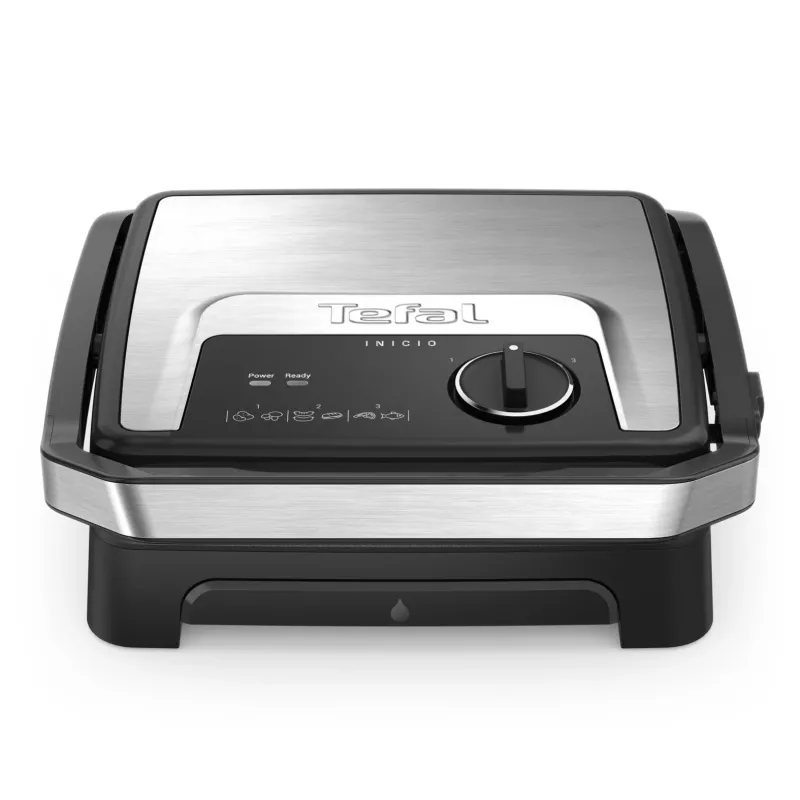 Kontaktinė keptuvė Tefal Inicio Adjust GC272D10 su nepridegančiomis plokštėmis ir reguliuojama temperatūra