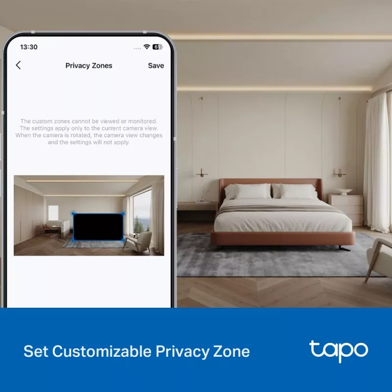 TP-Link Tapo C216 Box IP apsaugos kamera Vidaus 2304 x 1296 pikseliai Lubos/Siena/Stalas