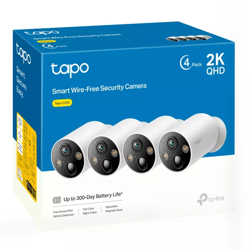 IP apsaugos kamera TP-Link Tapo C425 2560 x 1440 lauko