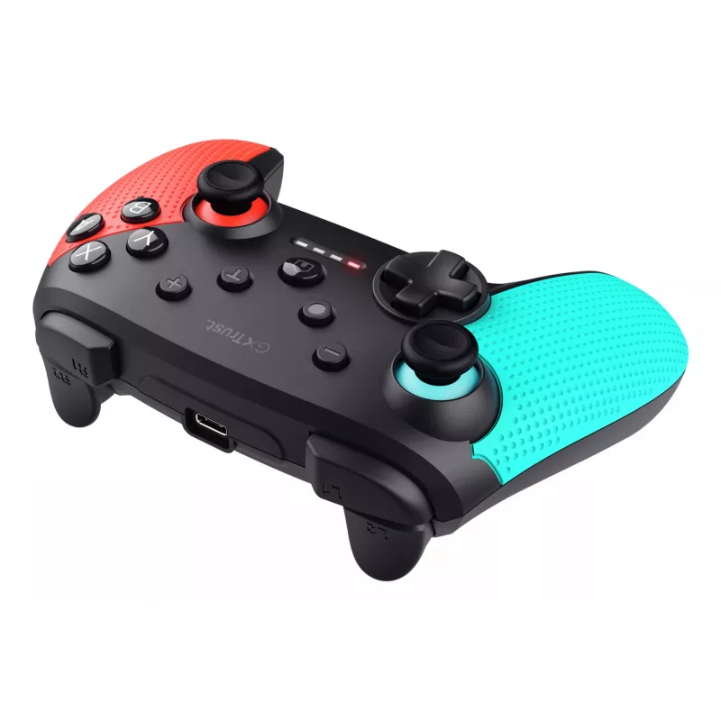 Trust GXT 1246B Muta Juoda, Blue, Red Bluetooth žaidimų pultas Nintendo Switch, Nintendo Switch Lite