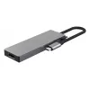 USB Type-C šakotuvas TRUST 26062 — HDMI + USB 3.2 Gen 1 Type-A & Type-C, pilka, 5 prievadai