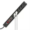 ACT maitinimo lizdas su 6 maitinimo lizdais ir apsauga nuo viršįtampių, 6 kintamosios srovės lizdai, F tipas, 230 V, 16 A, 1,5 mm², F tipo (Schuko)