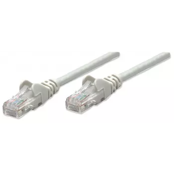 Intellinet tinklo kabelis, Cat5e, 20 m, pilkas, CCA, U/UTP, PVC, RJ45, paauksuoti kontaktai, besipainiojanti apsauga, su apsauginiu gaubteliu, garantija visam tarnavimo laikui