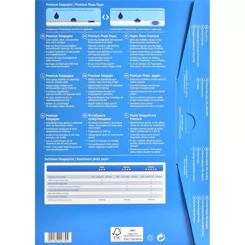 Fotopopierius Avery Inkjet 2x20 lapų A4 blizgus baltas